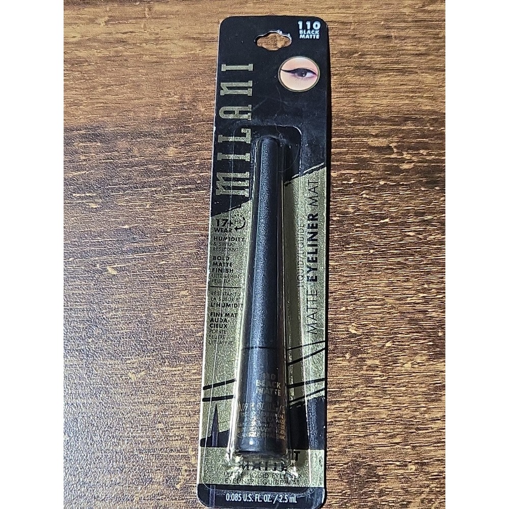 Milani Matte Eyeliner 110‎ Blackest Black Long Lasting 17hr Weae 0.085 Fl . Oz